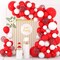 Red White Balloon Arch Garland kit - Matte Red White Balloons Red Confetti Balloons for Wedding Birthday Graduation Christmas Valentines Mother's Day Anniversary Party Decorations